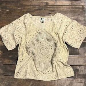 NWT Jaded Gypsy Patched Up top